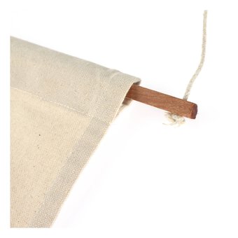 Natural Cotton Rectangle Canvas Banner 30cm x 50cm 