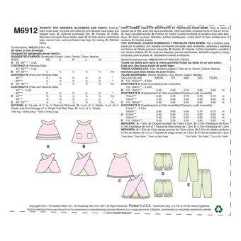 McCall&rsquo;s Kids&rsquo; Reversible Separates Sewing Pattern M6912