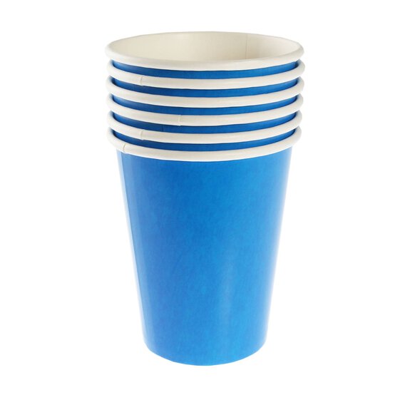 Cobalt Blue Paper Cups 8 Pack image number 3