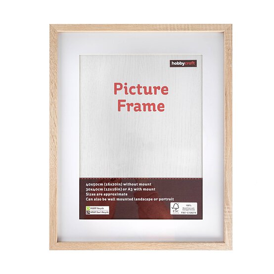Oak Effect Picture Frame 40cm x 50cm image number 2