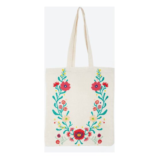 FREE PATTERN DMC Floral Frame Cross Stitch 0191 image number 2