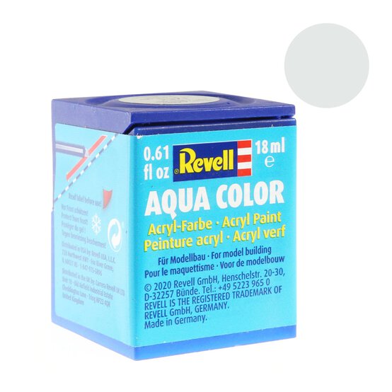 Revell Light Grey Silk Aqua Colour Acrylic Paint 18ml (371) image number 4