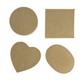 Assorted Mache Boxes 4 Pack