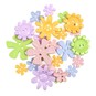 Trimits Pastel Flower Craft Buttons 20g image number 1