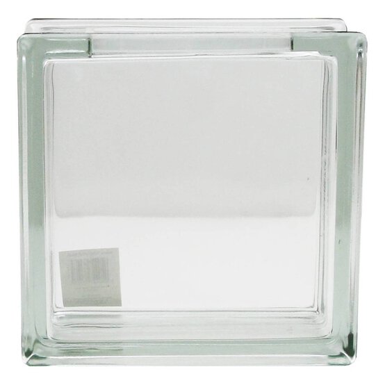 Clear Glass Block 19cm x 19cm x 8cm