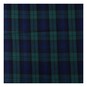 Navy and Green Tartan Polycotton Fabric by the Metre image number 2