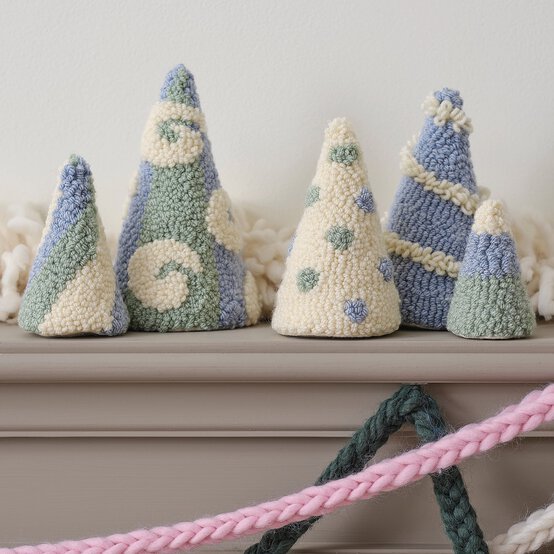 How to Make Punch Needle Winter Trees image number 1