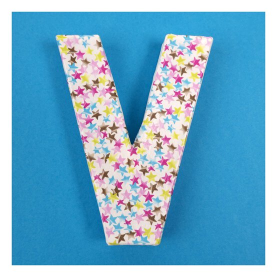 Mini Mache Letter V 10cm image number 2