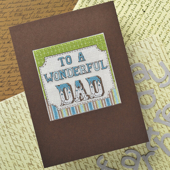 How to Cross Stitch a Father's Day Card image number 1