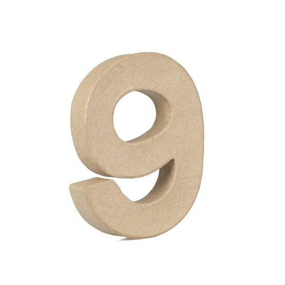 Mini Mache Number 9 10cm image number 1