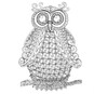 Free Owl Zentangle Download image number 1