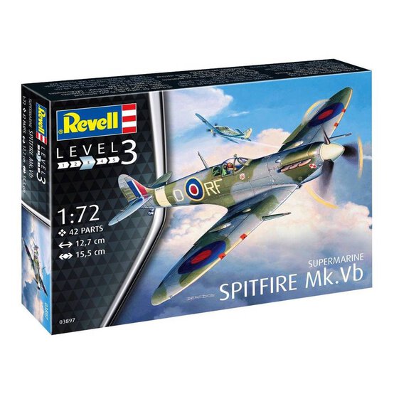 Revell Supermarine Spitfire Mk.Vb Model Plane Kit 1:72 image number 1