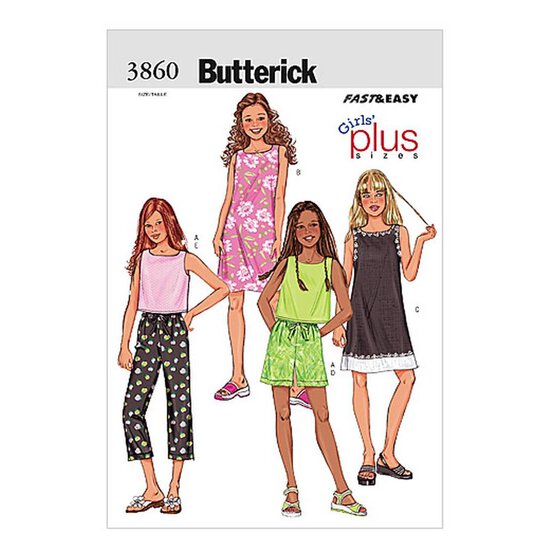 Butterick Girls&rsquo; Separates Sewing Pattern 3860 (11-17) image number 1