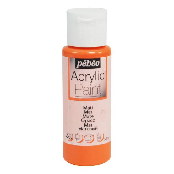 Pebeo Clementine Matt Acrylic Craft Paint 59ml image number 1