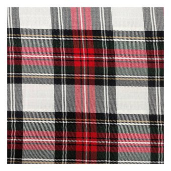Dress Stewart Poly Viscose Tartan Fabric by the Metre
