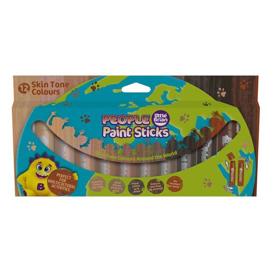 Little Brian People Paint Sticks 12 Pack image number 1