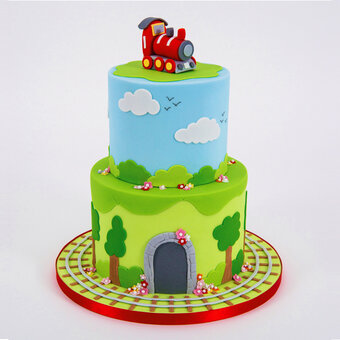 How to Decorate a Train Cake