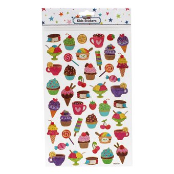 Large Dessert Laser Stickers Set