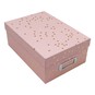 Rose Gold Dot Storage Box 28.8cm x 19.7cm x 11.5cm image number 2