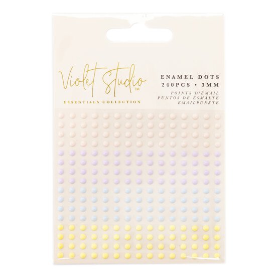 Violet Studio Enamel Dots 240 Pack image number 1