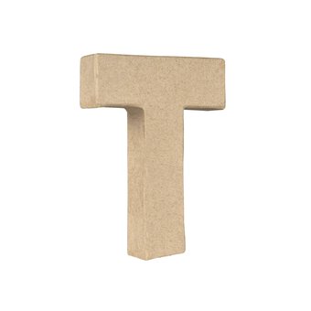 Mini Mache Letter T 10cm