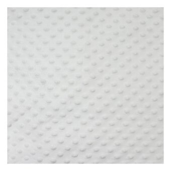 White Soft Dimple Fleece Fabric by the Metre