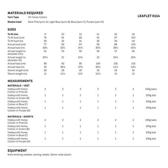 Knitcraft Stripe Co-Ord Digital Pattern 0114