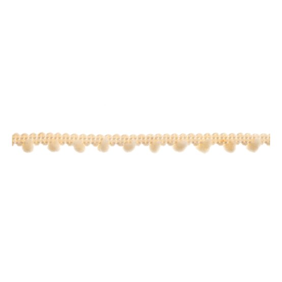 Cream 7mm Pom Pom Trim by the Metre image number 1