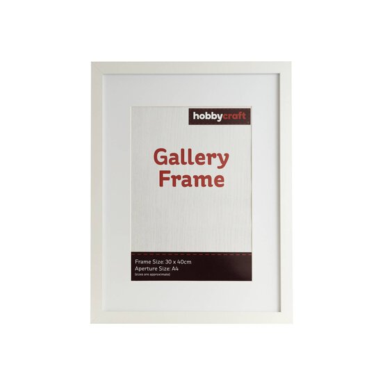 White Gallery Frame 30cm x 40cm image number 2