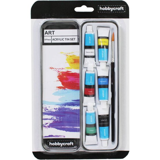 Acrylic Tin Set 6ml 8 Pieces image number 3