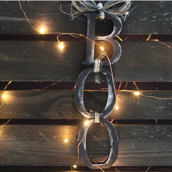 How to Make a Halloween 'BOO' Wall Hanging