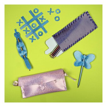 Turquoise Metallic Spot EVA Foam Sheet 22.5cm x 30cm