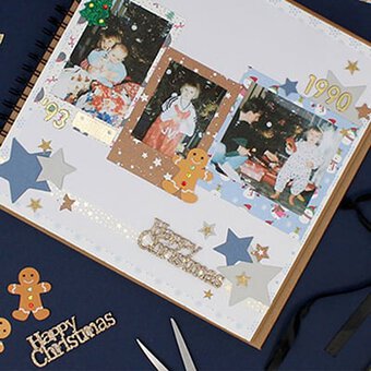 My First Christmas Scrapbook Layout