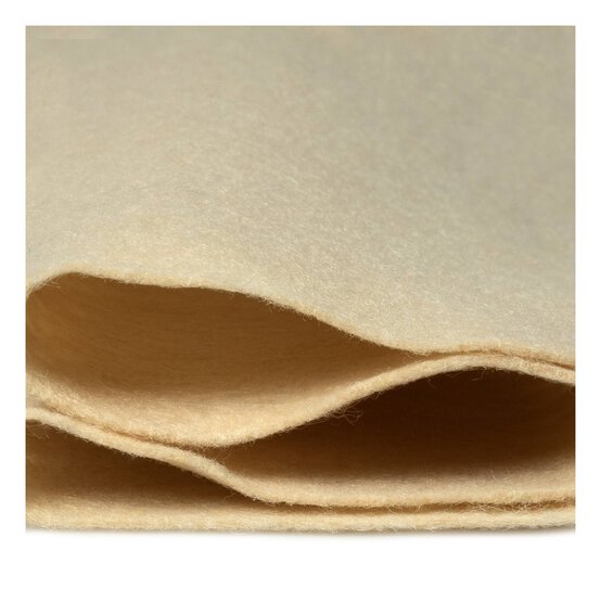 Buttercream Polyester Felt Sheet A4 image number 2