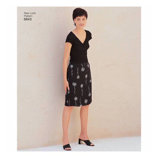 New Look Women&rsquo;s Skirt Sewing Pattern 6843 image number 4