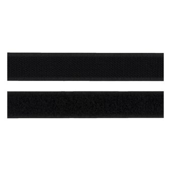 Milward Black Sew & Stick Hook and Loop Tape by the Metre