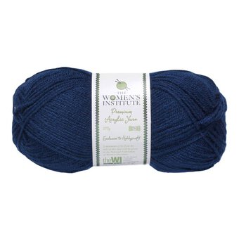 Women's Institute Navy Premium Acrylic Yarn 100g