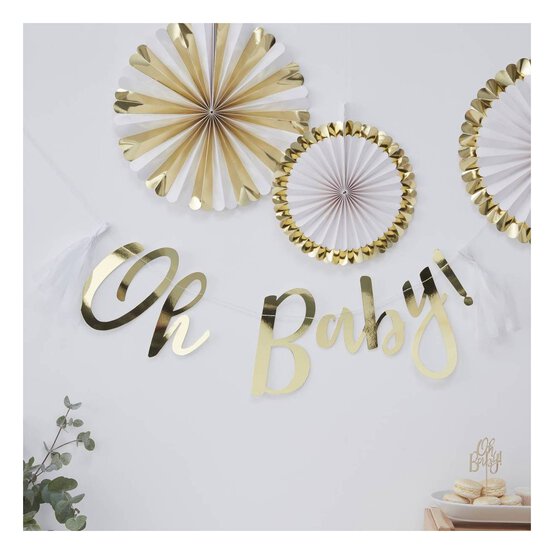 Ginger Ray Oh Baby Bunting 1.5m image number 2