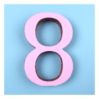MDF Wooden Number 8 13cm
