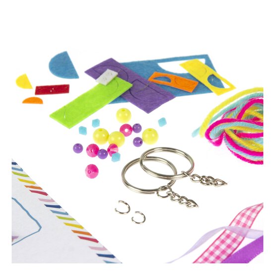 Make Your Own Rainbow Felt Keyrings 2 Pack image number 3