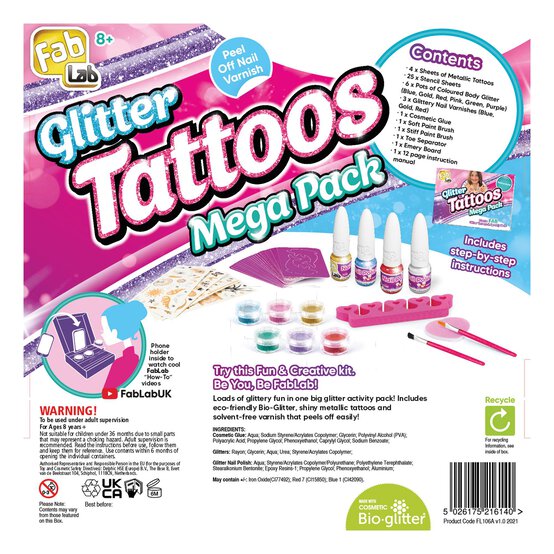 FabLab Glitter Tattoos Mega Pack image number 2
