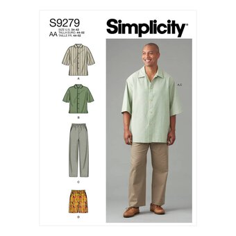 Simplicity Men&rsquo;s Separates Sewing Pattern S9279 (44-52)