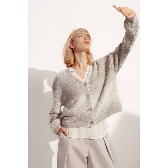 Rico Cotton Light & Long Tweed Sweater Digital Pattern 1017 image number 3