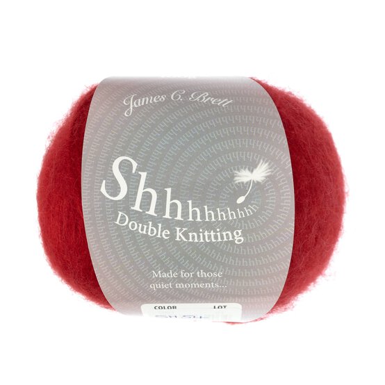 James C Brett Always Red Shhh DK Yarn 100g image number 1