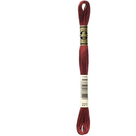 DMC Red Mouline Special 25 Cotton Thread 8m (221) image number 3