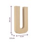 Mache Letter U 20cm image number 5