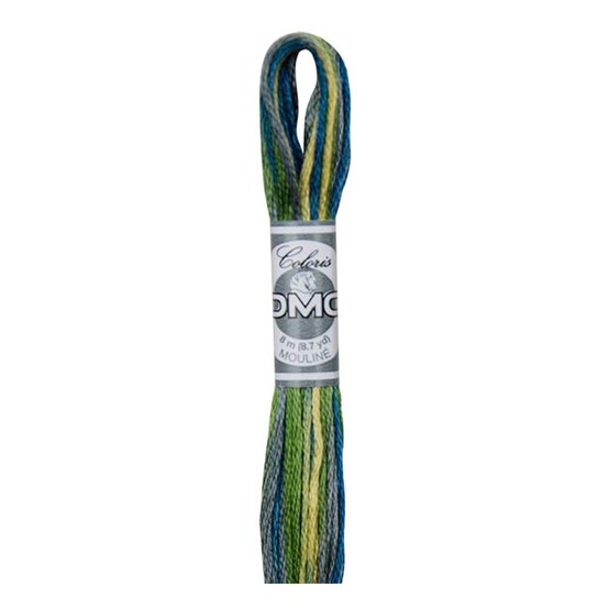 DMC Green and Yellow Coloris Mouline Cotton Thread 8m (4506) image number 1