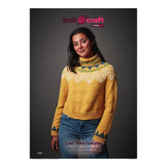 Knitcraft Leaf Yoke Jumper Digital Pattern 0185