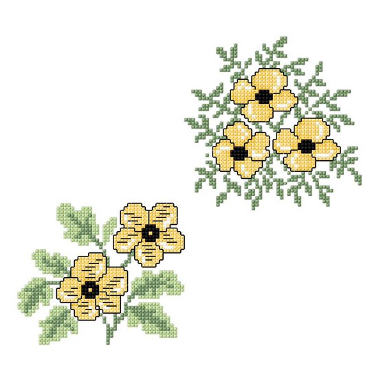 FREE PATTERN DMC Buttercup Cross Stitch image number 1