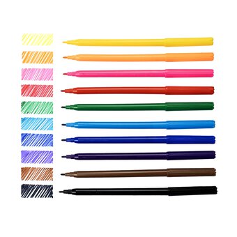 Felt Tip Pens 10 Pack